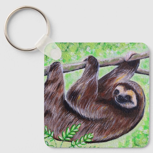 Porte-clés Porte - clé de la peinture de la Sloth (Recto)