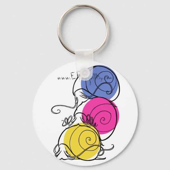 Porte-clés Porte - clé de la pile d'escargot 2 (Recto)