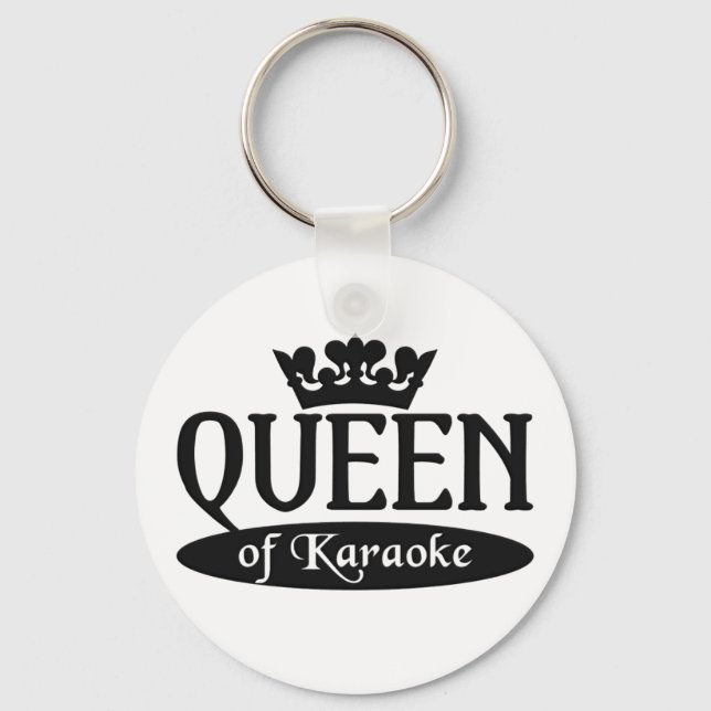Porte-clés Porte - clé de la reine du Karaoké (Recto)