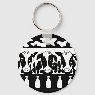 Porte-clés Porte - clé de la vache au travail