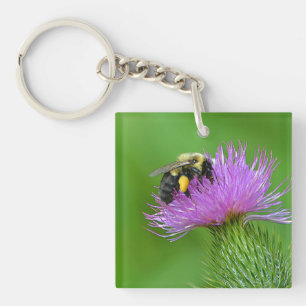 Porte-clés Porte - clé de l'abeille et du chardon