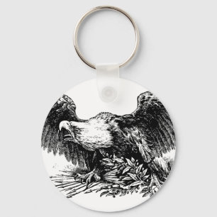 Porte-clés porte - clé de l'aigle de guerre vintage