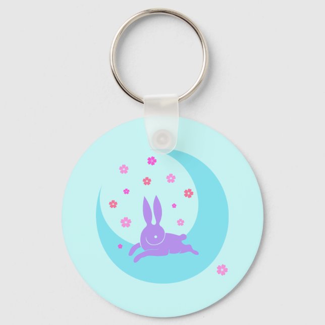 Porte-clés Porte - clé de lapin de lune (Recto)