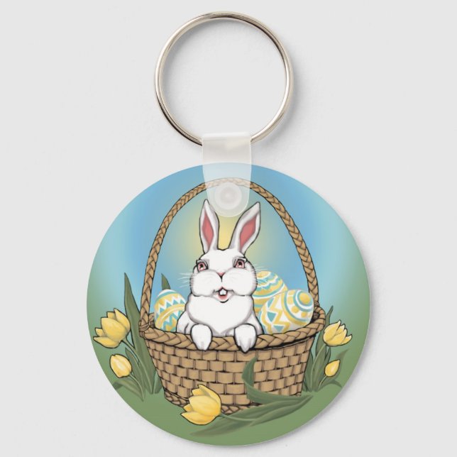Porte-clés Porte - clé de lapin de Pâques fêtes de Pâques (Recto)
