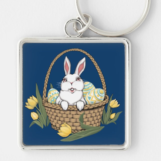 Porte-clés Porte - clé de lapin de Pâques fêtes de Pâques (Devant)