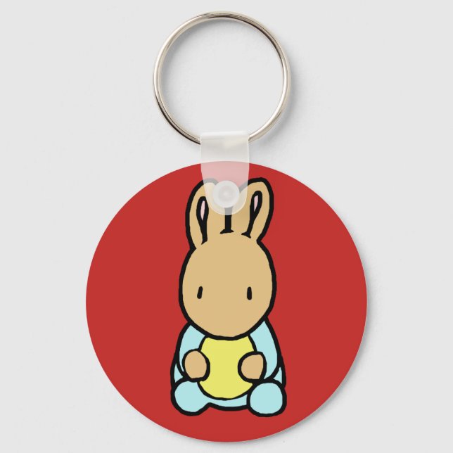 Porte-clés Porte - clé de lapin doux (Recto)