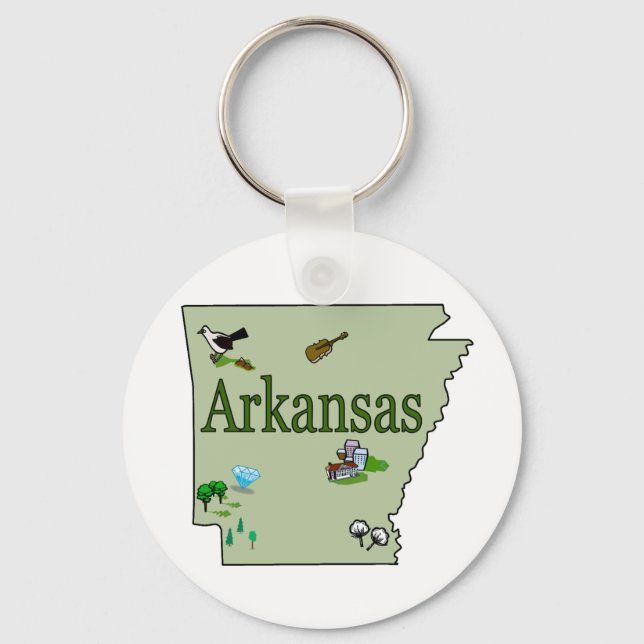 Porte-clés Porte - clé de l'Arkansas (Recto)