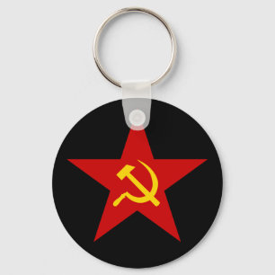 Porte-clés Porte - clé de l'Étoile rouge communiste (marteau