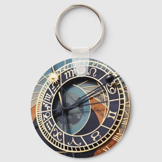Porte-clés porte - clé de l'horloge astronomique (Recto)