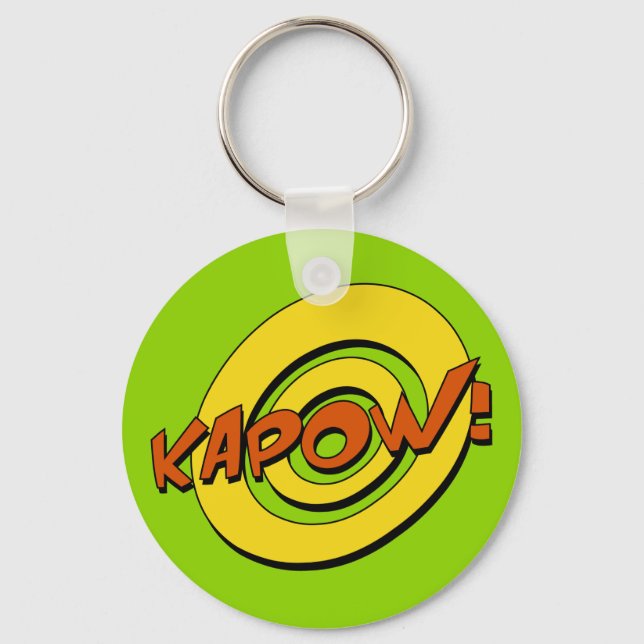 Porte-clés Porte - clé de livre de bande dessinée Kapow (Recto)