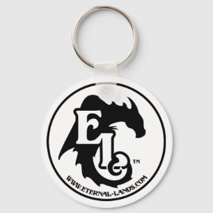 Porte-clés Porte - clé de logo-B&W d'EL
