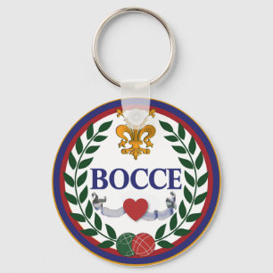 Porte-clés porte - clé de logo de bocce de budget
