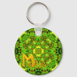 Porte-clés Porte - clé de logo de mandarine de mandala "de
