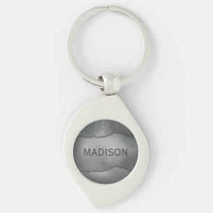 Porte-clés Porte - clé de look métallique monogramme personna