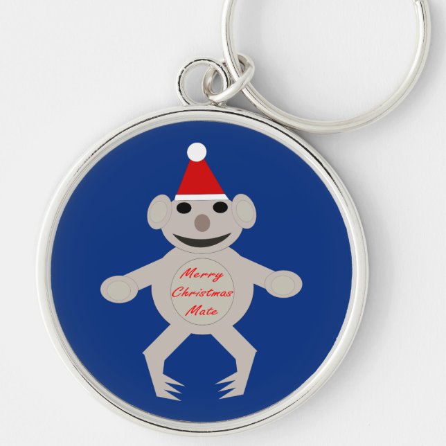 Porte-clés Porte - clé de l'ours Koala de Noël australien (Devant)