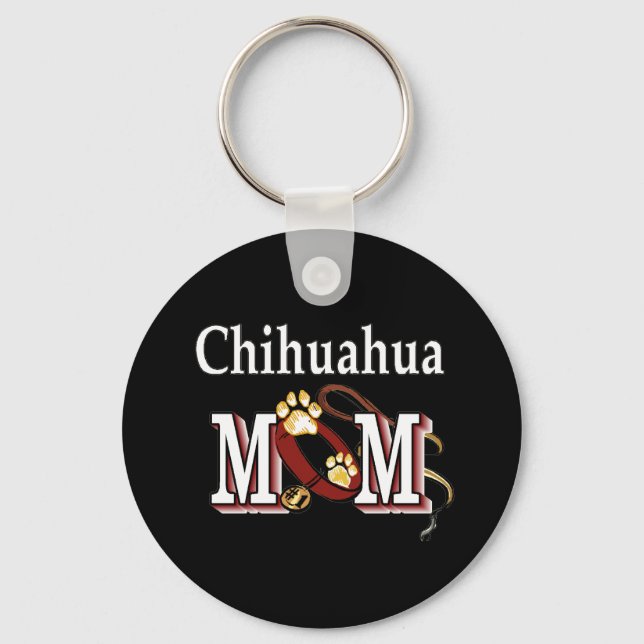 Porte-clés porte - clé de maman chihuahua (Recto)