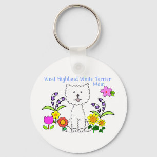 Porte-clés Porte - clé de maman de Terrier blanc de montagne
