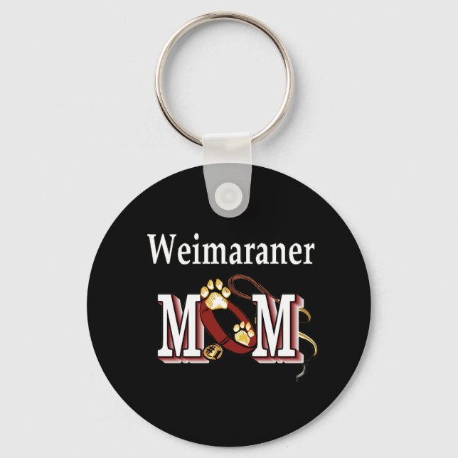 Porte-clés porte - clé de maman weimaraner (Recto)