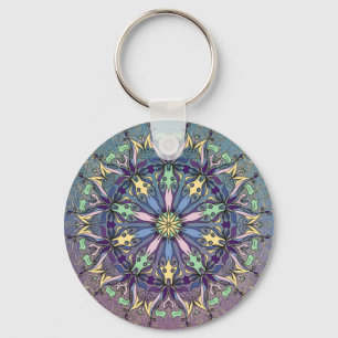 Porte-clés Porte - clé de Mandala dynamique