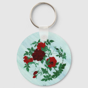 Porte-clés Porte - clé de Mantis et Roses rouges