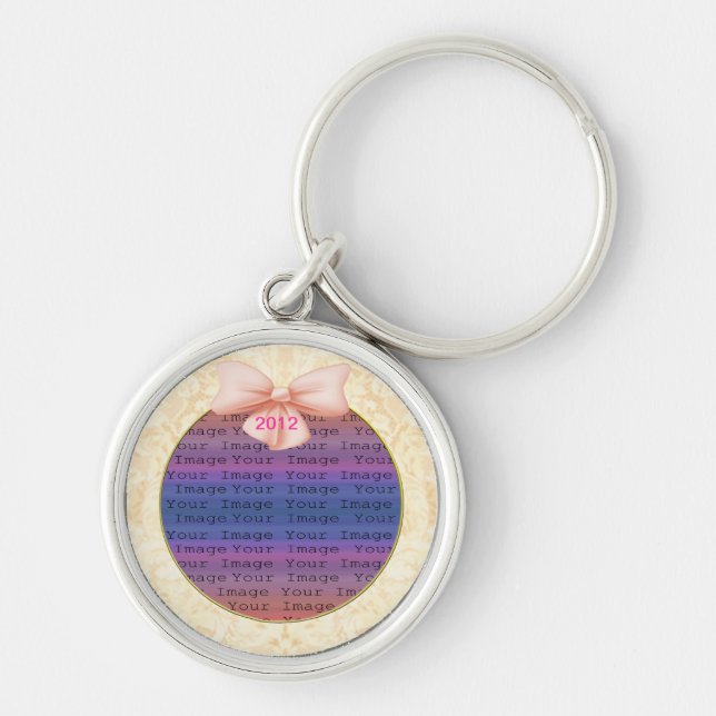 Porte-clés Porte - clé de Mariage de Bow rose (Devant)