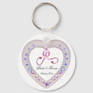 Porte-clés Porte - clé de mariage de coeur