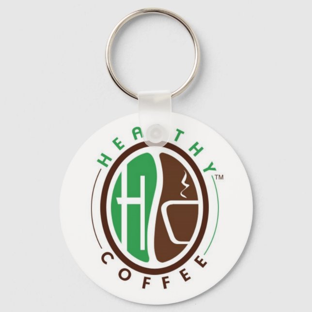 Porte-clés Porte - clé de marque HealthyCoffee (Recto)