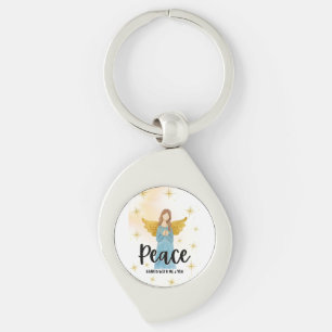 PORTE-CLÉS PORTE - CLÉ DE MÉTAL DE PAIX