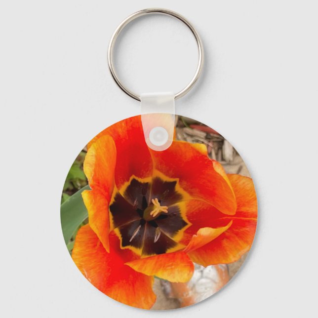 Porte-clés Porte - clé de métal floral (Recto)