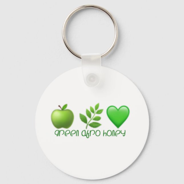 Porte-clés Porte - clé de miel Afro Vert (Recto)