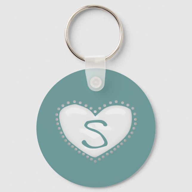 Porte-clés Porte - clé de monogramme cardiaque (Recto)