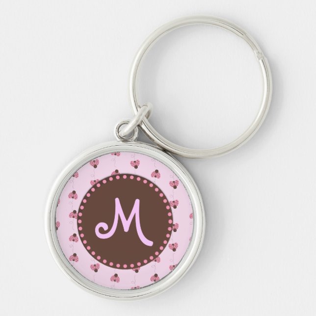 Porte-clés Porte - clé de monogramme de coccinelle (Devant)