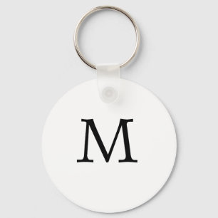 Porte-clés Porte - clé de monogramme de la lettre M
