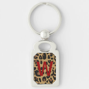 Porte-clés Porte - clé de monogramme d'impression de Jaguar