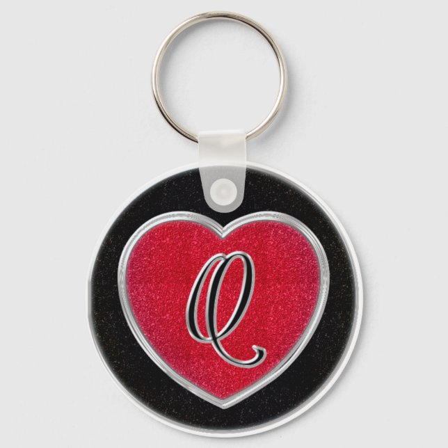 Porte-clés Porte - clé de monogrammes Ruby et Onyx (Recto)