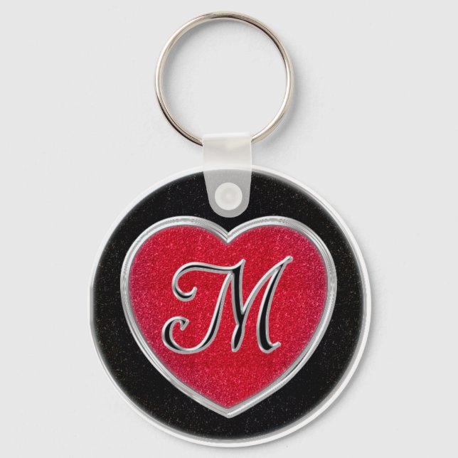 Porte-clés Porte - clé de monogrammes Ruby et Onyx (Recto)
