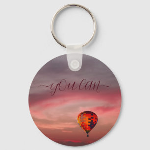 Porte-clés Porte - clé de montgolfière de couleur volante