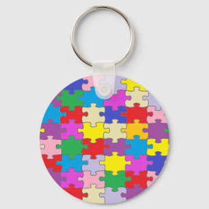 Porte-clés Porte - clé de morceau de puzzle