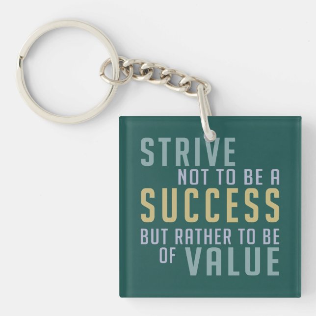 Porte-clés Porte - clé de motivation réussite et valeur (Devant)