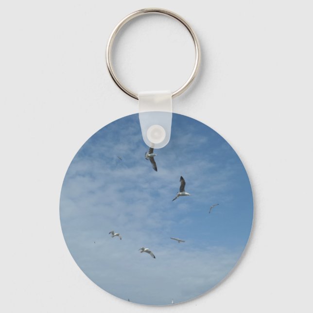 Porte-clés Porte - clé de mouettes volantes (Recto)