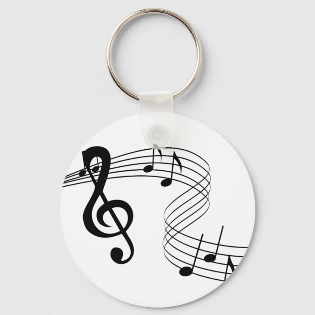 Porte-clés Porte - clé de musique musicale (Recto)