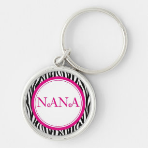 Porte-clés Porte - clé de Nana - style de zèbre