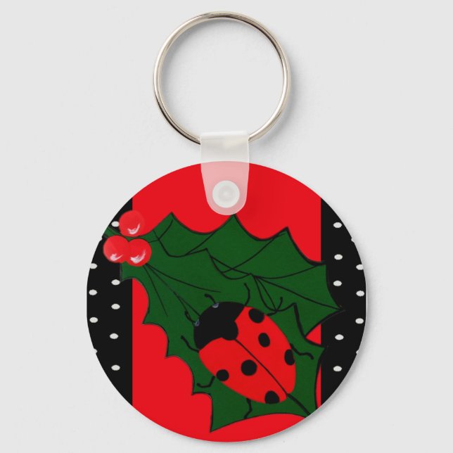 Porte-clés Porte - clé de Noël de Ladybug (Recto)