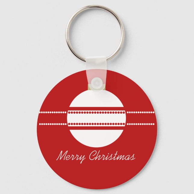 Porte-clés Porte - clé de Noël simple et chic (Recto)