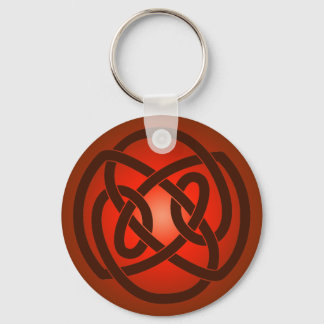 Porte-clés Porte - clé de noeud de boucle unique rouge