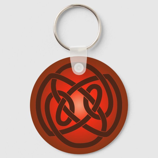 Porte-clés Porte - clé de noeud de boucle unique rouge (Recto)