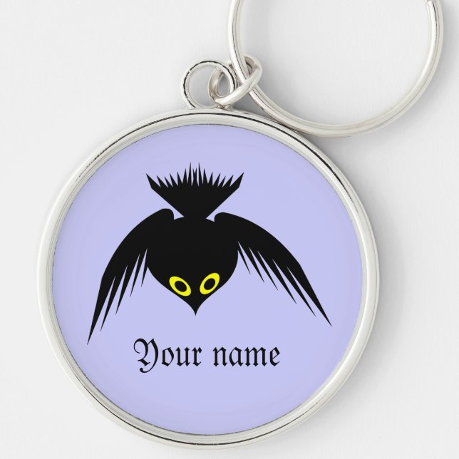 Porte-clés Porte - clé de nom personnalisé Crow (Devant)