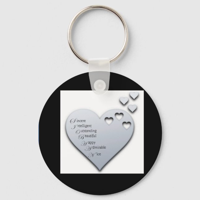 Porte-clés porte - clé de nom siobhan (Recto)