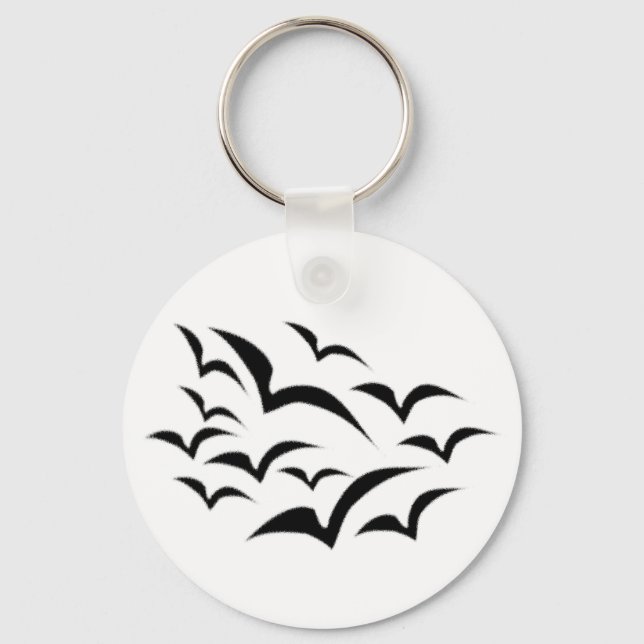 Porte-clés Porte - clé de nuage de chaume noir (Recto)