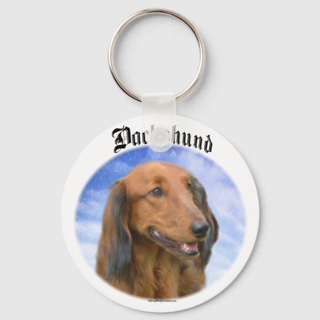 Porte-clés Porte - clé de nuages Dachshund (Recto)